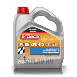Купить ARDECA ARD010037004 Моторное масло Ardeca Pure Sports 10W-60 4л