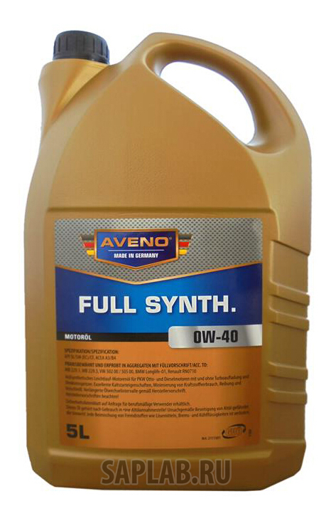 Купить AVENO 3011503005 Моторное масло Aveno FS Excellence 0W-40 5л