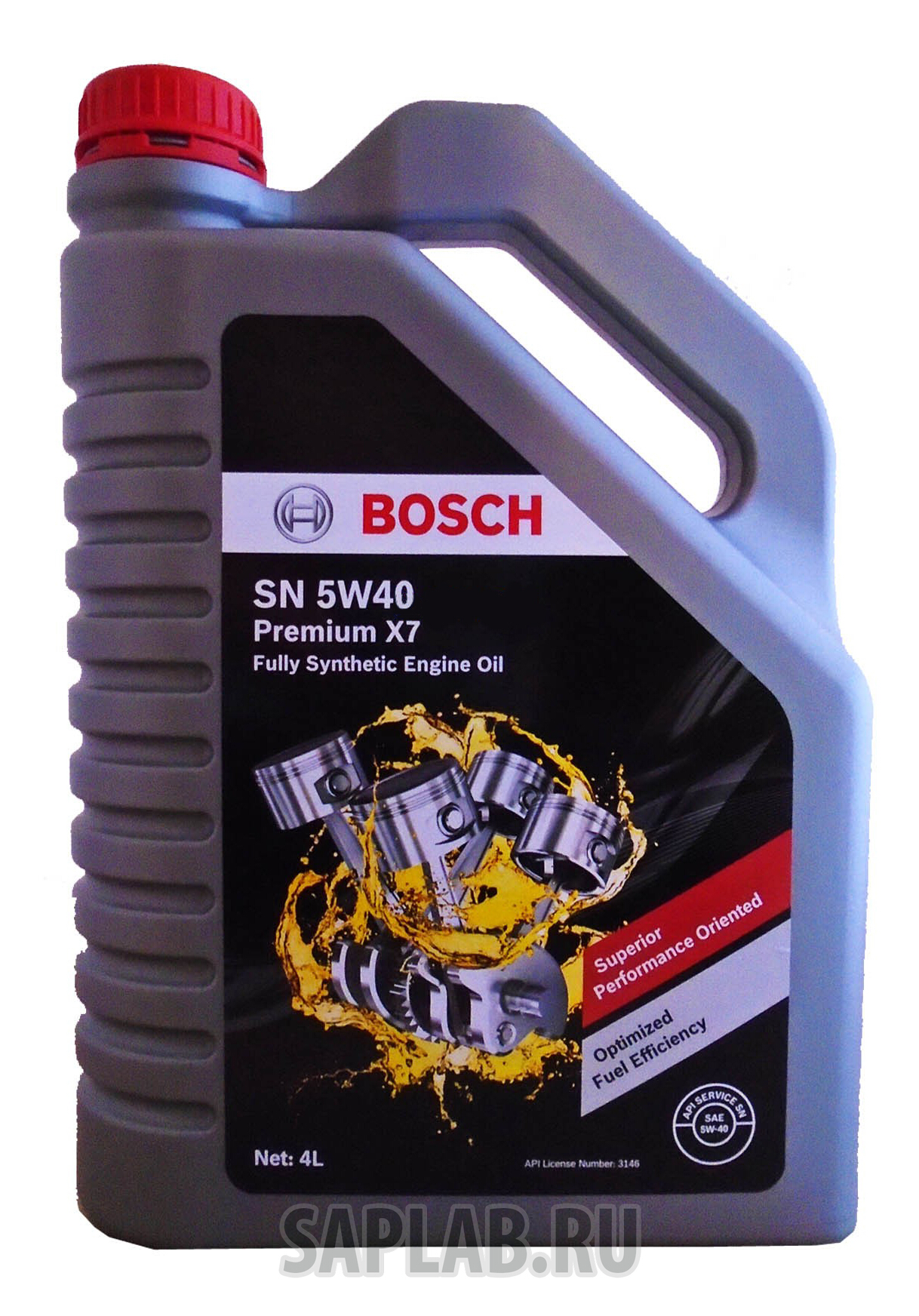 Купить BOSCH 1987L24073 Моторное масло Bosch Premium X7 Fully Synthetic Engine Oil SN 5W-40 4л