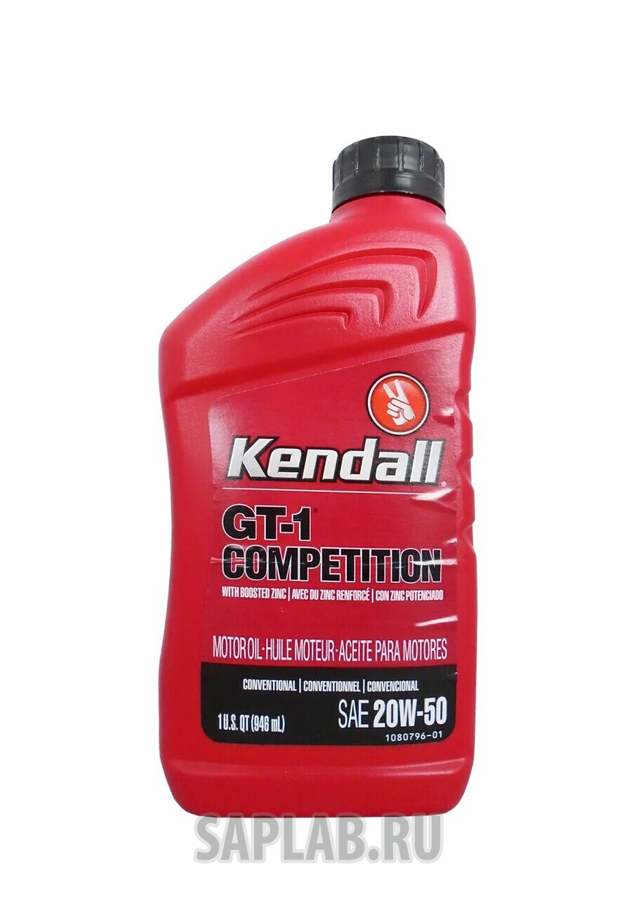 Купить KENDALL 1081174 Моторное масло Kendall GT-1 Competition 20W-50 0,946л