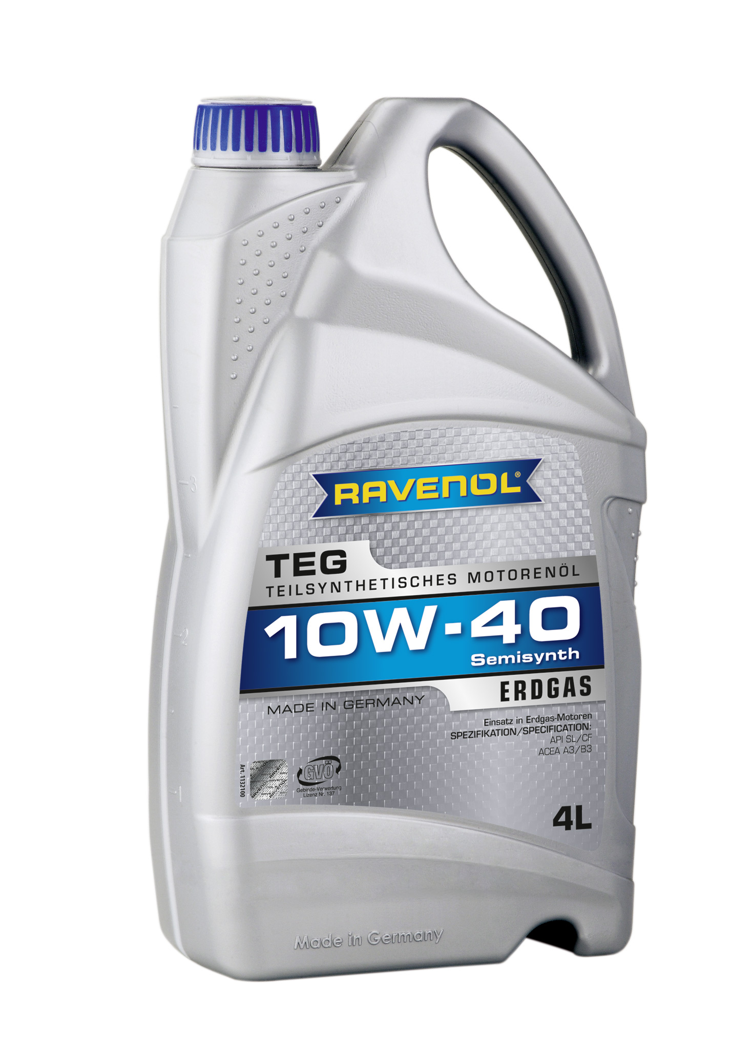 Купить RAVENOL 4014835726598 Моторное масло Ravenol TEG SAE 10W-40 4л